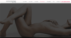 Desktop Screenshot of beautyline-institut.fr